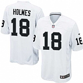 Nike Men & Women & Youth Raiders #18 Andre Holmes White Team Color Game Jersey,baseball caps,new era cap wholesale,wholesale hats